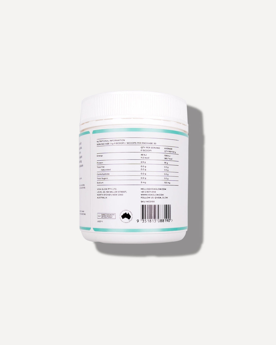 Vida Glow - Natural Marine Collagen Bulk | 90g