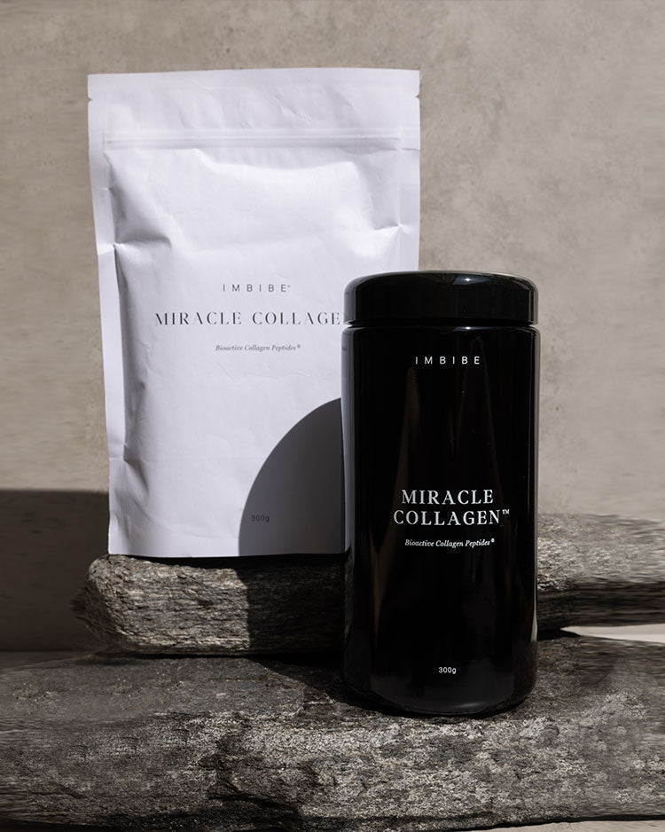 IMBIBE - Miracle Collagen 300g Glass + 300g Refill Bag